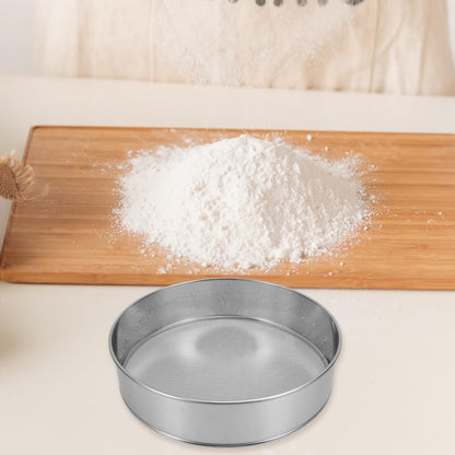 ya 14 9.20 baidi 2 Pcs Flour Straining Sieve Drum for Mashed Potato Round Shape Sifter Powder-1