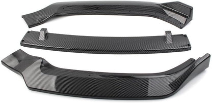 ya 2 8.15 Front Bumper Lips Spoiler Kit Carbon Fiber Fit for Audi A4 2017-2019 Car