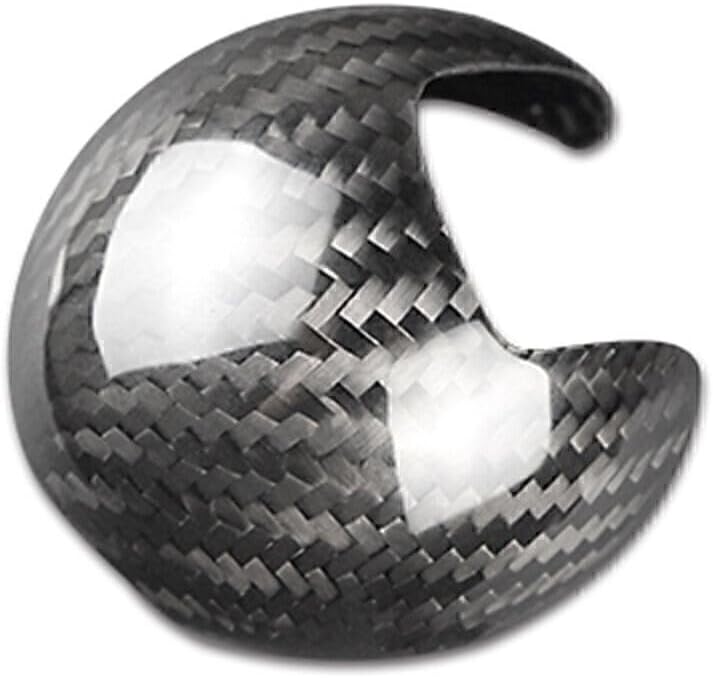 ya 4 8.24 baidi Black Carbon Fiber Car Gear Shift Knob Cover Trim Fit for Audi A3 S3 2014-2018