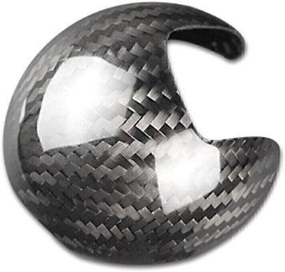 ya 4 8.24 baidi Black Carbon Fiber Car Gear Shift Knob Cover Trim Fit for Audi A3 S3 2014-2018