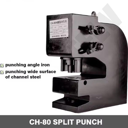 ya 26 10.21 baidi Electric Split Hydraulic Punching Machine Channel Steel Puncher,-1