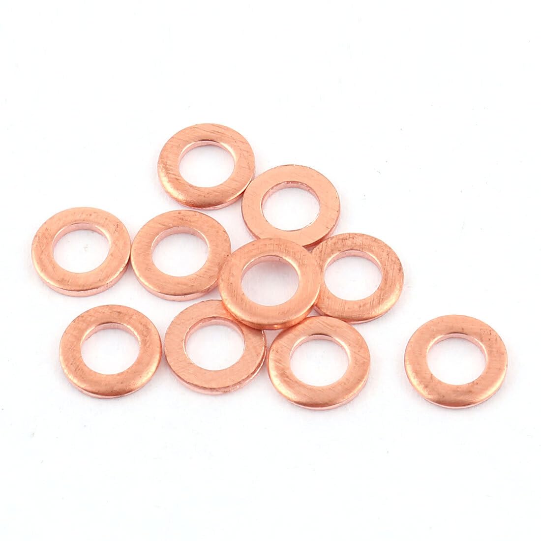 ya 13 9.15 baidi 10pcs 4mm x 7mm x 1mm Flat Ring Copper Crush Washer Sealing Gasket Fastener