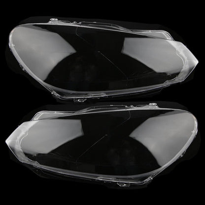 ya 7 8.24 baidi Pair Clear Headlight Headlamp Lens Cover LH + RH For 2010-2013 for VW for Golf GTI MK6