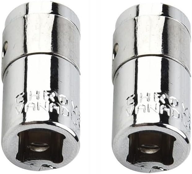 ya 14 9.20 baidi 2x 1/4 Square Drive To 1/4 Hex Socket Bits Converter Screwdriver Bit Adapter-1