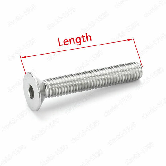 ya 16 10.20 baidi 304 Stainless Steel Hex Socket Countersunk Head Screw M1.6/M2/M3/M4/M5/M6/M8/M10