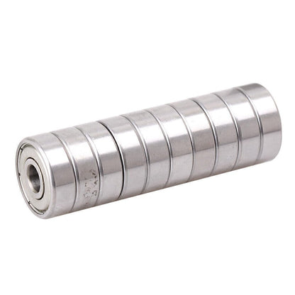 ya 16 10.20 baidi 10x 7x22x7mm Steel for Mini ature Deep Groove Ball Roller Bearings Fit 627ZZ