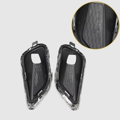 ya 4 8.14 Pair Left & Right Front Bumper Fog Lamp Light Cover Bezel for Jeep Cherokee