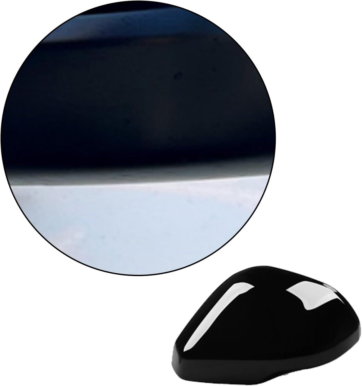 ya 11 9.14 baidi1 Pair of Glossy Black Side Mirror Covers for Honda CRV for CR-V 2023-202nh-