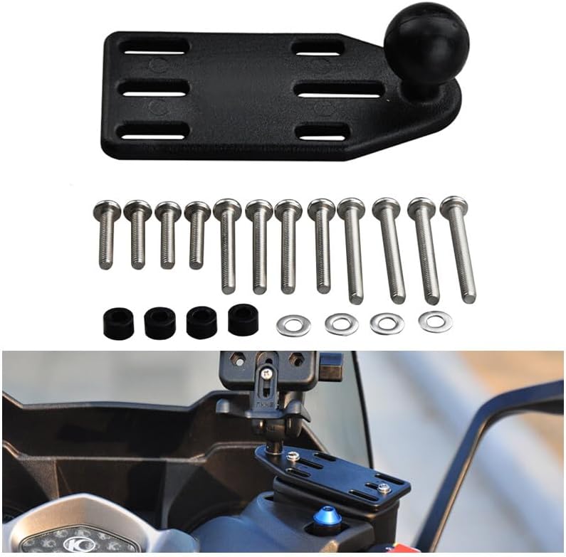 ya 4 8.24 baidi Spherical motorcycle brake/clutch reservoir cover base suitable for mobile phone holder