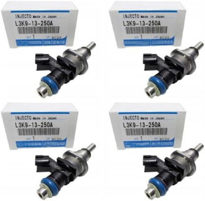 ya 10 9.16 baidi 4-Pack for Mazda Speed 3 6 CX-7 Turbo 2.3L Fuel Injector L3K9-13-250A E7T20171-