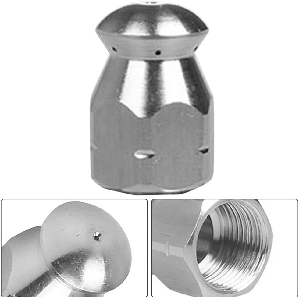 ya 26 10.21 baidi Advanced 38 Male Pressure Washer Drain Nozzle for Pipe Hose Jetter Cleaning