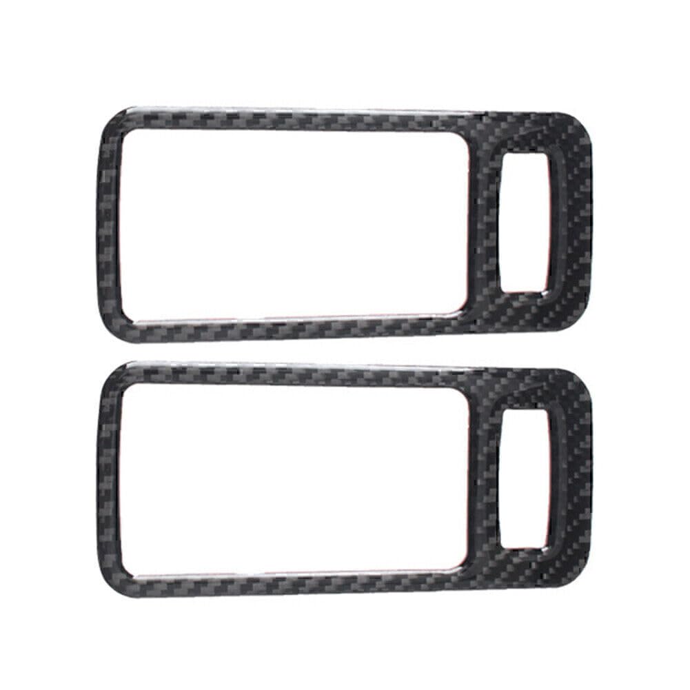 ya 9 10.24 Carbon Fiber Interior Door Handle Bowl Trim Cover for Ford for Mustang 2009