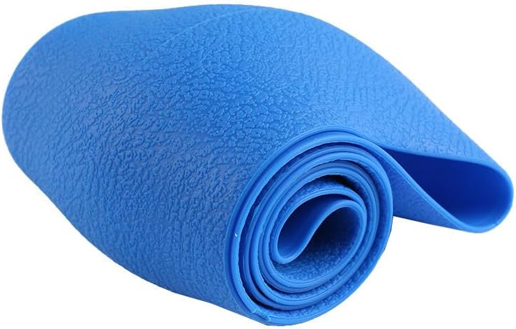 ya 4 8.14 Car Leather Texture Soft Silicone Steering Wheel Cover Anti-Slip Blue 10-12