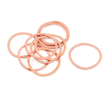 ya 13 9.15 baidi 10pcs 32mm x 27mm x 1mm Flat Ring Copper Crush Washer Sealing Gasket Fastener