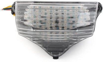 ya 4 8.24 baidi for Yamaha FZ6 FZ600 FZ6-S2 2006-2009 LED Taillight Brake Turn Signal Clear Lens