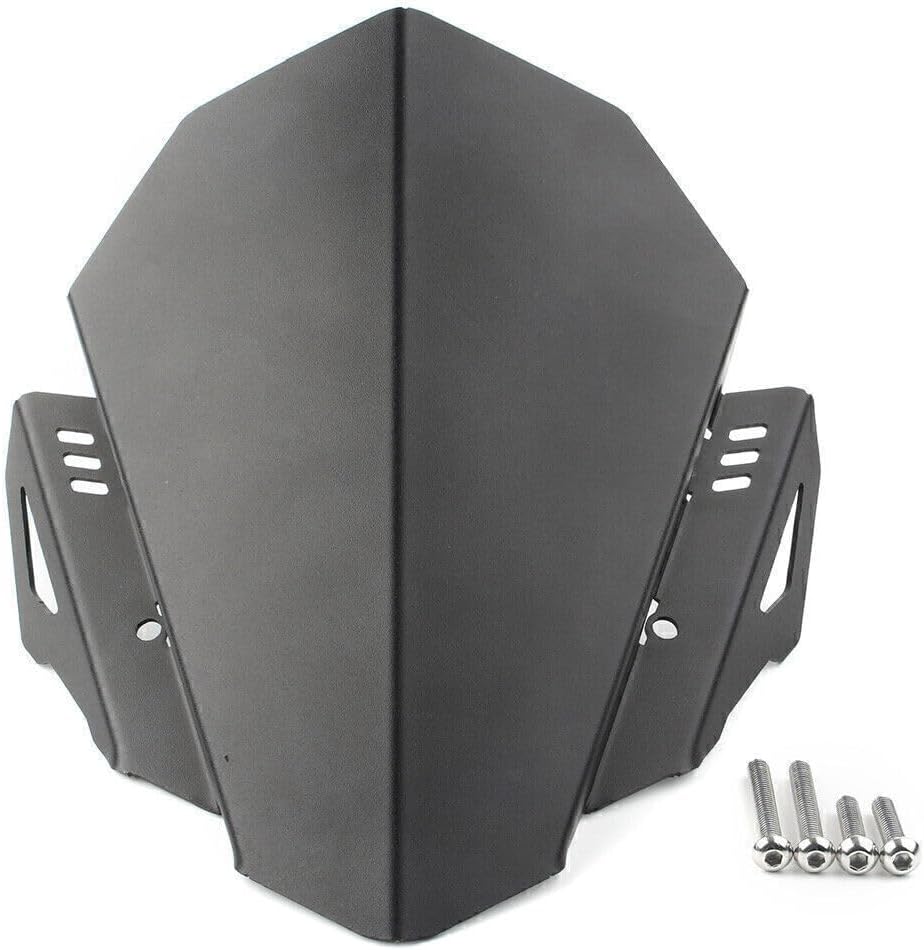 ya 2 8.15 Black Windshield Windscreen Wind Deflector Fit for Yamaha MT-07 FZ-07 2018-2021