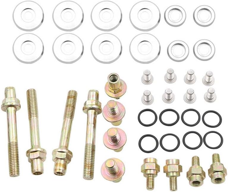 ya 11 9.14 baidiB-SERIES ALUMINUM Engine VALVE COVER WASHER SEAL BOLT NUT KIT B16 B18 Silver
