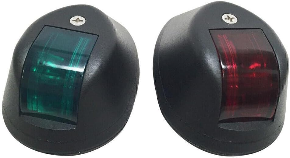 ya 4 8.14 12V Marine Boat 6 LED Bi-color Bow Navigation Lights Red & Green New Car Auto