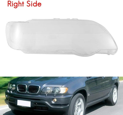 ya 4 8.10 Front Right Side Headlamp Clear Headlight Lens Cover for BMW X5 E53 2000-2003