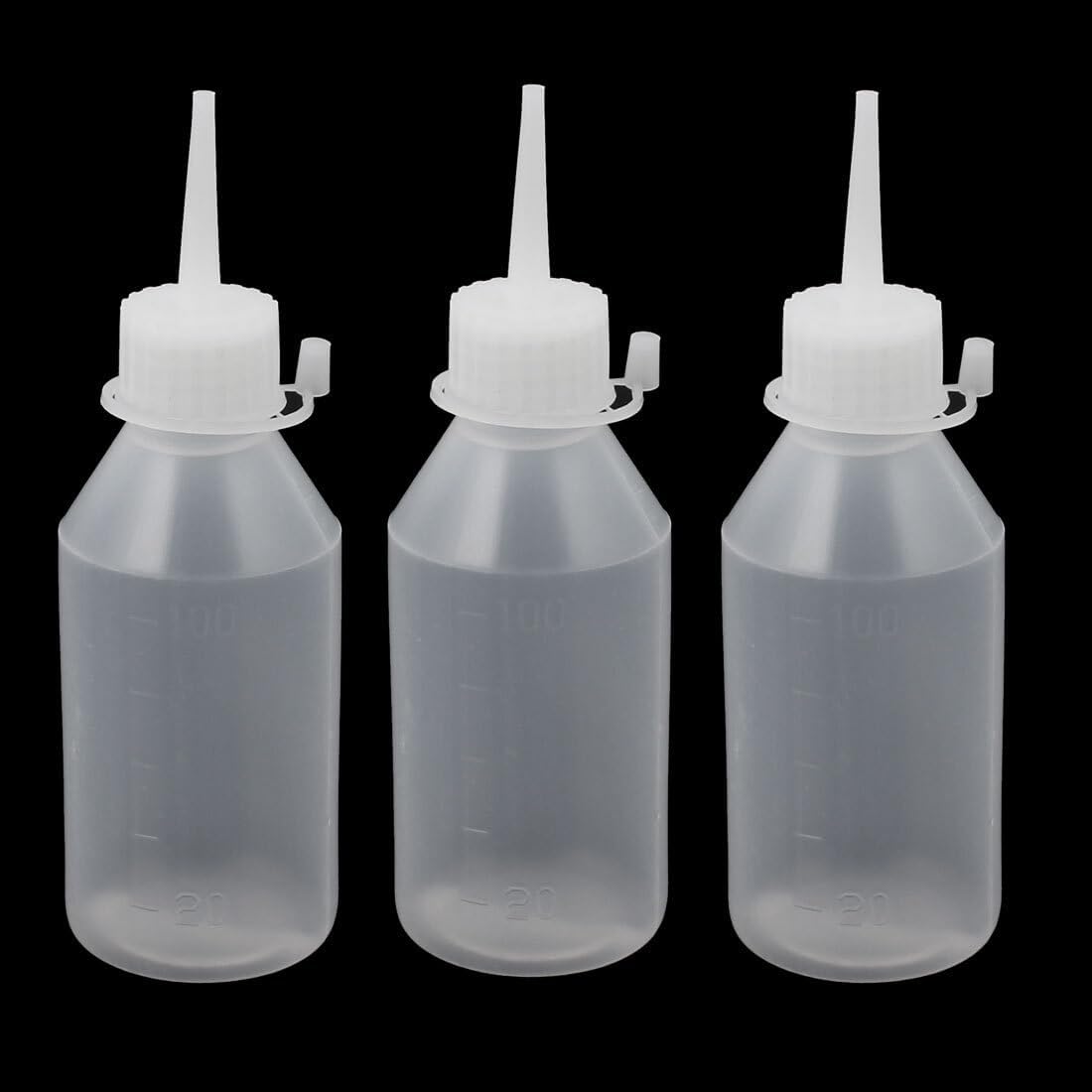 ya 14 9.20 baidi YH-2L Plastic Kitchen Laboratory Squeeze Bottle Dispenser 100ML 3 Pcs-1