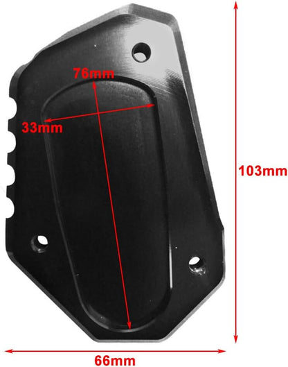 ya 2 8.15 Side Stand Enlarge Kickstand Pad Gold for Suzuki GSX8S GSX-8S GSX 8S 2023