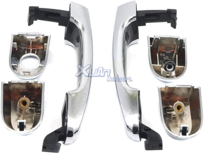 ya 10 9.16 baidi for 2011-15 for Kia for Sorento Chrome Door Exterior Handle Left + Right Front & Rear Driver-