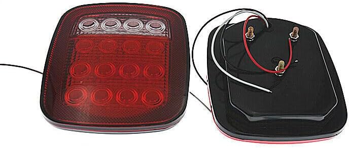 ya 2 8.15 Car 2x LED universal truck trailer brake stop turn signal tail light marker light