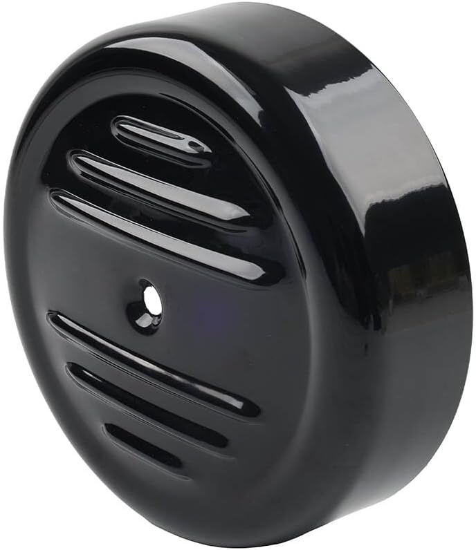 ya 5 8.10 7'' Round Stripe Air Cleaner Cover Black for Harley FXD FLST FXST 00-17 FLT