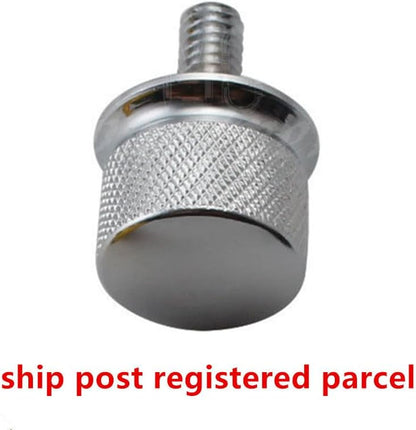 ya 4 8.8.2 Chrome Billet Aluminum Knurled for Seat Bolt for Harley Sportster Dyna Touring 96-15