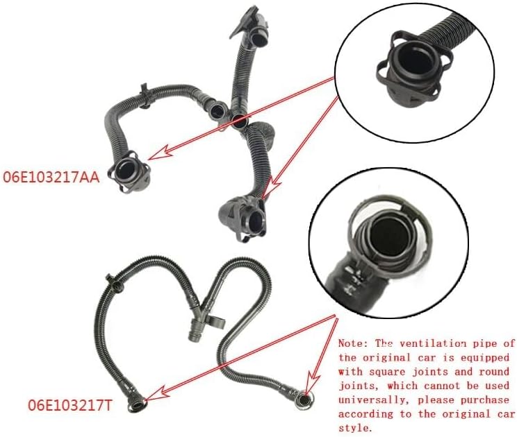 ya 10 9.16 baidi PCV Ventilation Hose Assembly for Audi A4 A6 A8 Q5#06E 103 217 T# CALA BDX CCDA