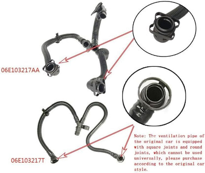 ya 10 9.16 baidi New PCV Ventilation Hose Assembly for Audi A4 A5 A6 Q5 3.2 06E103217AA CALA CALB