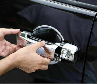 ya 5 8.10 4Pcs Chrome Exterior Side Door Handle Cover Trim for Toyota FJ Cruiser 2007-2014