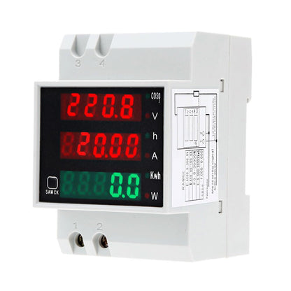 ya 16 10.20 baidi AC 80-300V Digital Din-Rail Current Voltage Power Factor Meter Ammeter Voltmeter