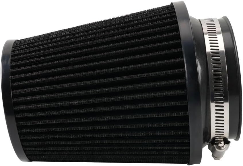 ya 13 9.15 baidi Black 3 76mm High Flow Inlet Dry Air Filter Cold Air Intake Cone Replacement