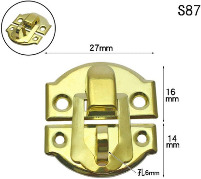 ya 26 10.21 baidi 20pcs Retro Wooden Cabinet Buckle Latch Alloy Panel Buckle Hasp Packing Box Hasp