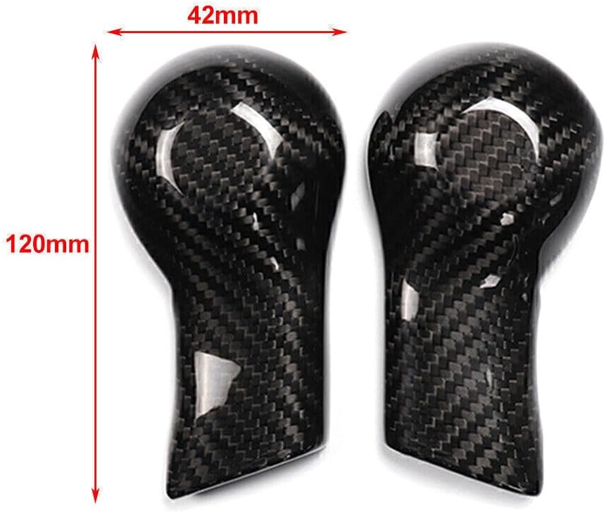 ya 4 8.24 baidi 1x Carbon Fiber Car Shift Knob Cover Shell Fit for Chevrolet Camaro 2010-2015