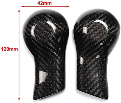 ya 4 8.24 baidi 1x Carbon Fiber Car Shift Knob Cover Shell Fit for Chevrolet Camaro 2010-2015