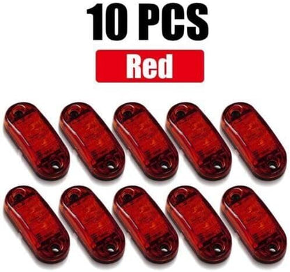 ya 4 8.14 10x LED Side Marker Rv Truck Trailer Van Clearance Lights 12-24v 