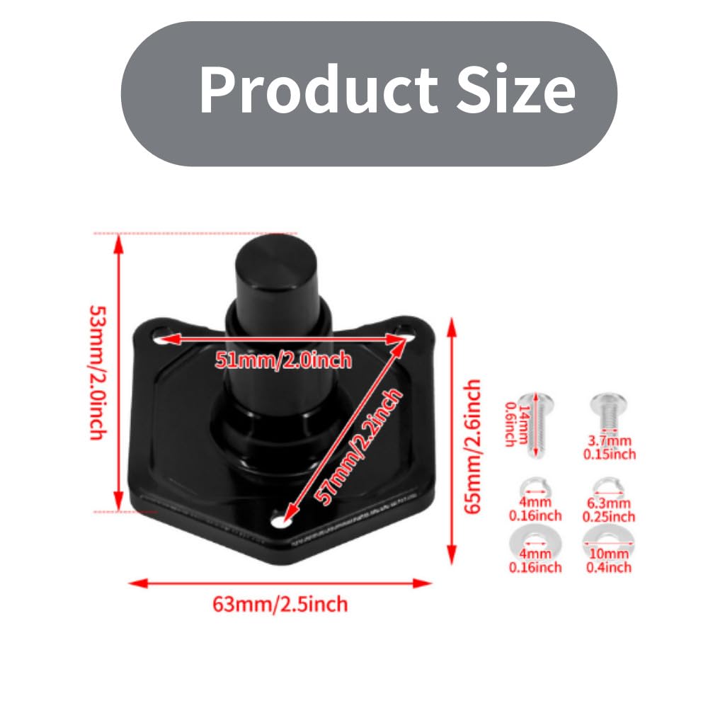 ya 13 9.15 baidi Mid Black Solenoid Protective Cover Button Beginner for Harley Dyna Big Twin 1991-2017 -