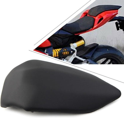 ya 4 8.8.2 Rear Pillion Passenger for SEAT for Ducati 899 1199 2012-2014 2013 Black Leather ABS
