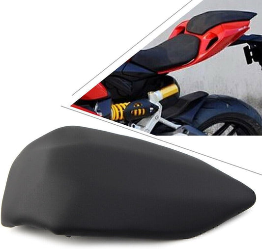ya 4 8.8.2 Rear Pillion Passenger for SEAT for Ducati 899 1199 2012-2014 2013 Black Leather ABS