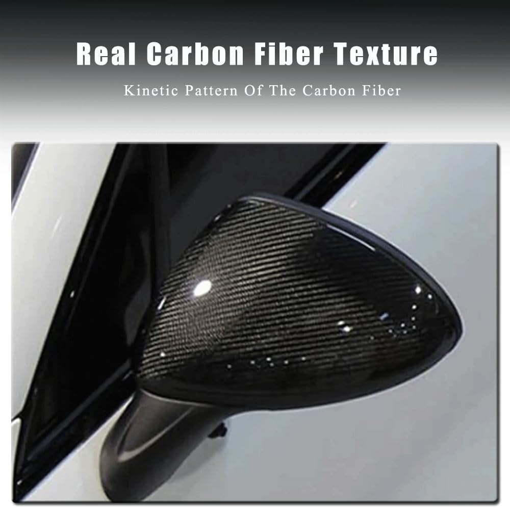 ya 11 9.14 baidiFit for Porsche for Cayenne 958 10-15 REAL Carbon Rearview Mirror Cover Cap Replace