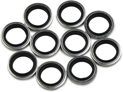 ya 6 8.14 10pcs For Nissin Master Cylinders Calipers 10mm Banjo Bolt Washers Sealed