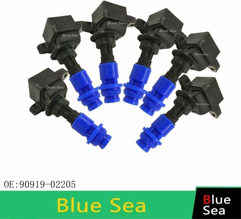 ya 4 8.14 6 PCS NEW for Toyota 1993-1998 Supra Turbo 2JZ-GTE Ignition Coil 90919-02205