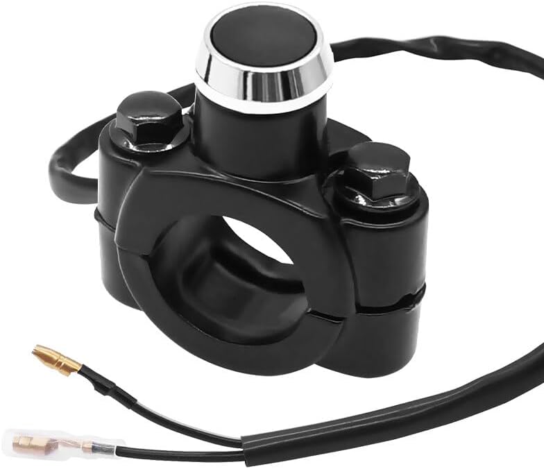 ya 4 8.14 7/8 Motorcycle Handlebar Kill Switch On Off Push Button Headlight Fog Spot 12V