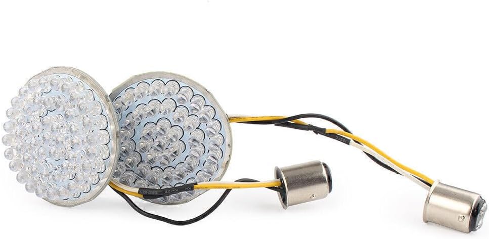 ya 11 9.14 zhengce For Harley 2 1157 LED Red Amber Stop Brake Turn Signal Inserts Lights
