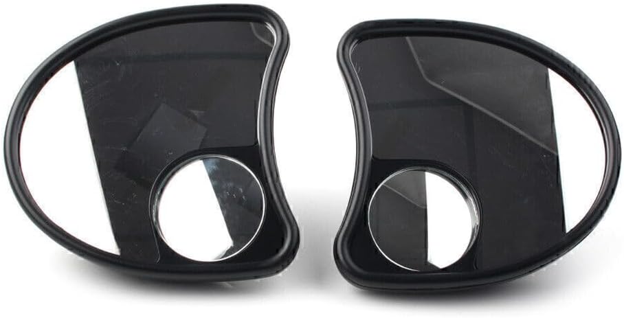 ya 2 8.15 Fairing Mount Mirrors Blind Spot Side Mirror Fit for Harley Batwing Touring 96-2013