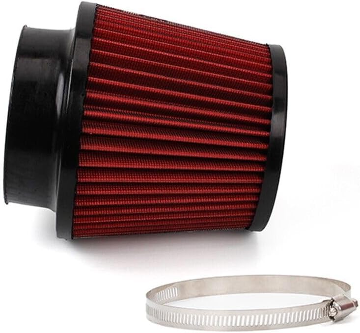 ya 13 9.15 baidi 4inch 100mm Red High Flow Inlet Cold Air Intake Cone Replacement Dry Air Filter