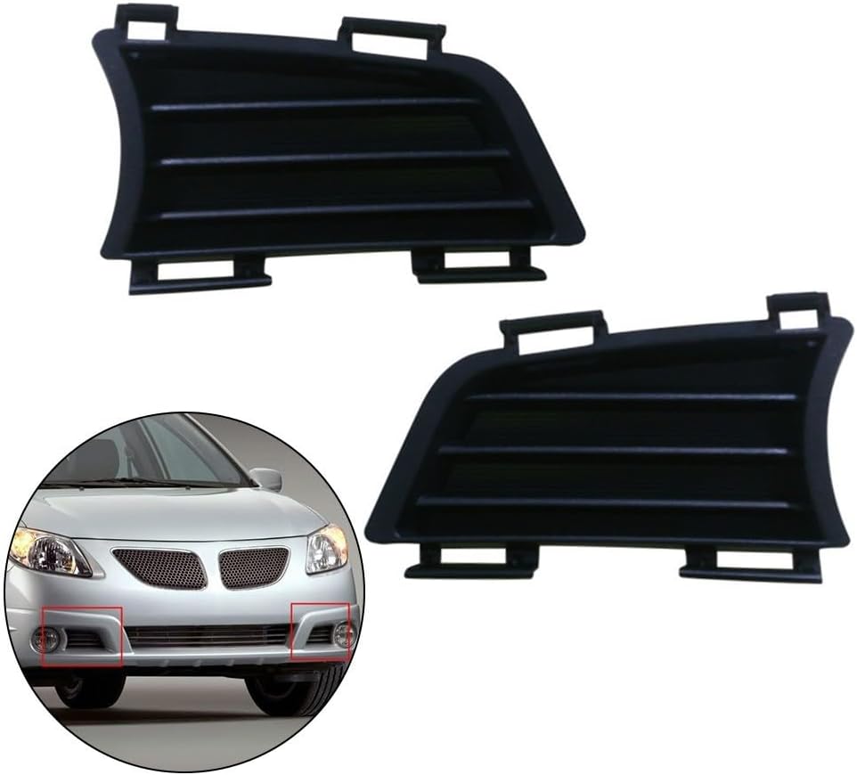 ya 13 9.15 baidi Pair For for Pontiac Vibe 2005-2008 Front Bumper Fog-Light Cover Left & Right