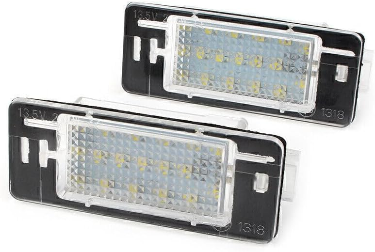 ya 13 9.15 baidi 2pcs LED License Plate Number Light Error No Light Suitable for Opel Vectra
